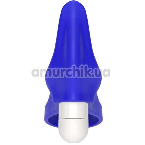 Виброкольцо Power Clit Cockring Stamina, синее