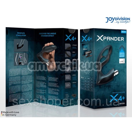 Вибростимулятор простаты Xpander Prostate Stimulator X4+ Medium, черный