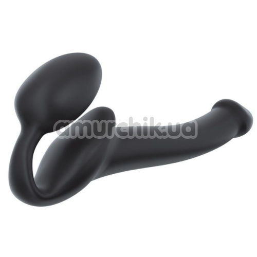 Безременевий страпон Strap-On-Me Silicone Bendable Strap-On S, чорний
