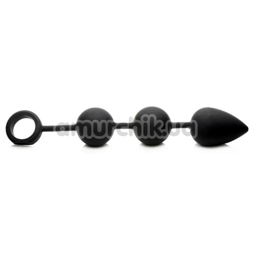 Анальні кульки Tom of Finland Weighted Anal Ball Plug, чорні