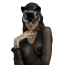 Маска Кішечки Feral Feelings Catwoman Mask, чорна - Фото №1