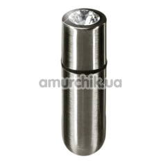 Віброкуля First-Class Bullet With Key Chain Pouch, сіра - Фото №1