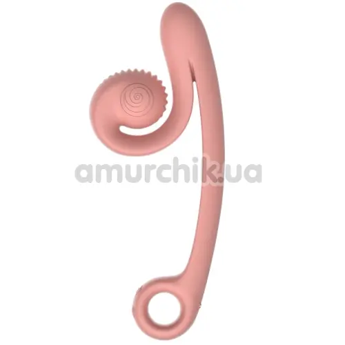 Вибратор для клитора и точки G Snail Vibe Curve, персиковый