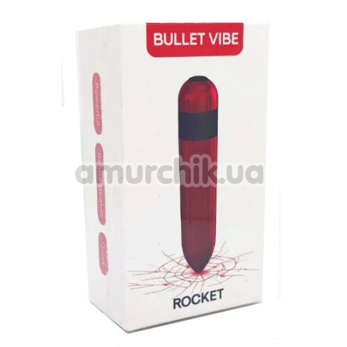 Клиторальный вибратор на пульте Boss Series Rocket, красный