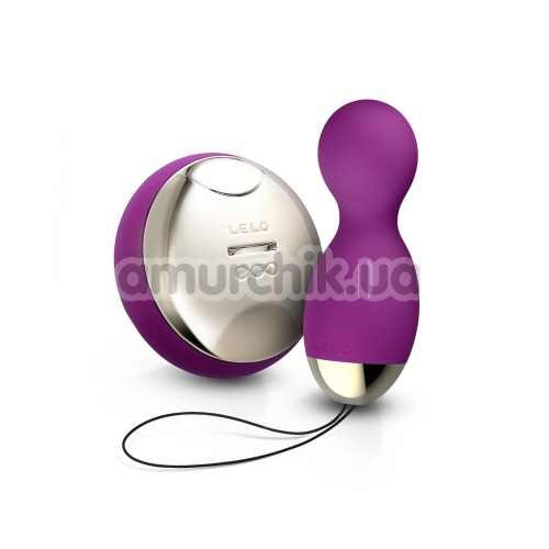 Вагинальные шарики с вибрацией Lelo Hula Beads Deep Rose (Лело Хула Бидс), фиолетовые - Фото №1
