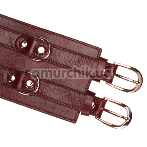 Бондажный пояс Liebe Seele Wine Red Leather Bondage Waist Belt M, бордовый