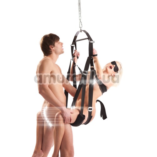 Секс-качели Bad Kitty Naughty Toys Love Swing + Blindfold and Whip