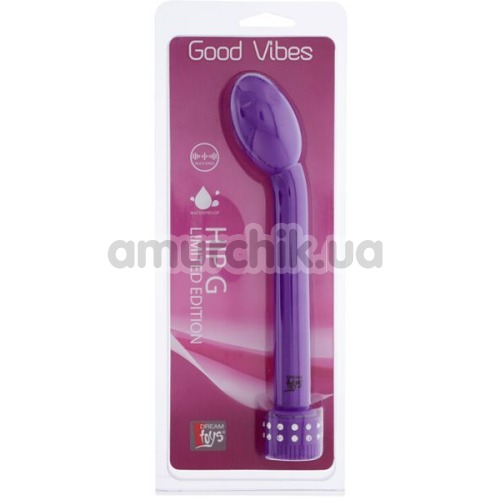 Вибратор для точки G Good Vibes Hip G Limited Edition, фиолетовый