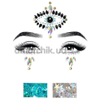 Прикраса для обличчя Leg Avenue Divinity Jewels Sticker & Body Glitter, мультикольорове - Фото №1
