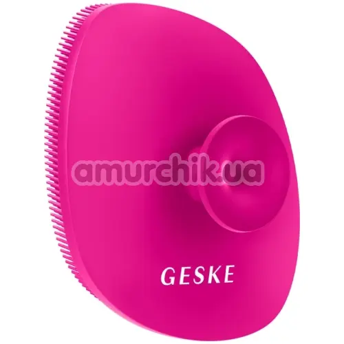 Щетка для лица Geske Facial Brush 4 in 1 Suction Mount, ярко-розовая