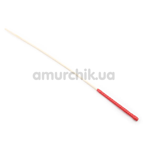 Стек DS Fetish Rotang Red з червоною ручкою, бежевий - Фото №1