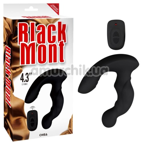 Вибростимулятор простаты Black Mont 4.3, черный