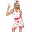 Костюм медсестры Star Night Nurse Set, красно-белый: платье + головной убор + фартук + повязка на руку - Фото №4