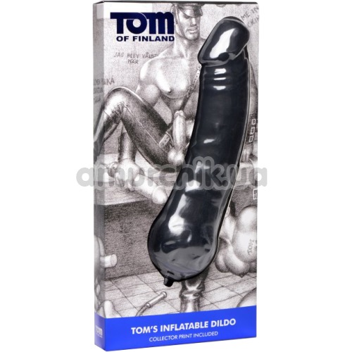 Анальний розширювач Tom of Finland Toms Inflatable Silicone Dildo, чорний