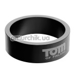 Эрекционное кольцо Tom of Finland 60mm Aluminum Cock Ring, черное - Фото №1