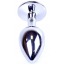 Анальная пробка со светло-розовым кристаллом Exclusivity Jewellery Silver Plug, серебряная - Фото №3
