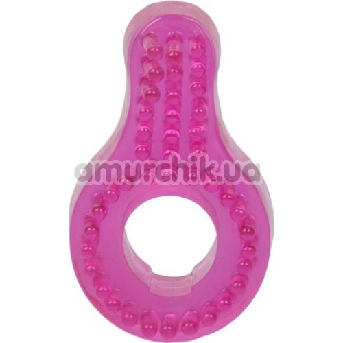 Эрекционное кольцо Super Stretch Enhancer Ring, розовое - Фото №1