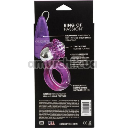 Виброкольцо Ring Of Passion, фиолетовое