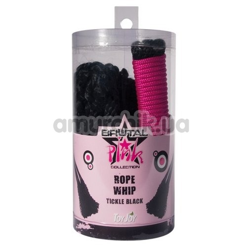 Плеть Brutal Pink Rope Whip, черная