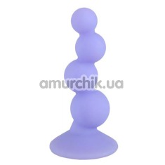 Анальна пробка Lulu Anal Plug Tingling Bubble, фіолетова - Фото №1