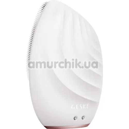 Ультразвуковая щетка для лица Geske Sonic Facial Brush 5 in 1, кремовая