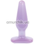 Анальна пробка Crystal Jellies Medium, 14 см фіолетова - Фото №1
