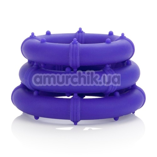 Набор эрекционных колец Posh Silicone Love Rings, 3 шт фиолетовый