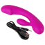 Вибратор XouXou Super Soft Silicone Rechargeable Rabbit Vibrator, розовый - Фото №5