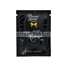 Массажное масло Plaisirs Secrets Paris Huile Massage Oil Creme Brulee - крем-брюле, 3 мл - Фото №1