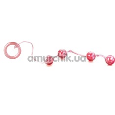 Анальний ланцюжок Good Vibes Anal Beads Medium, рожева - Фото №1