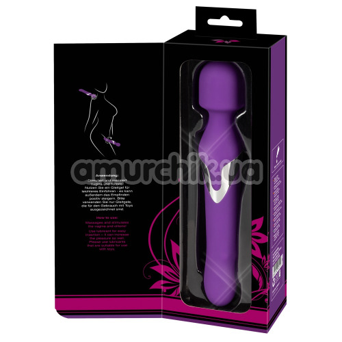 Универсальный массажер Javida Wand & Pearl Vibrator, фиолетовый