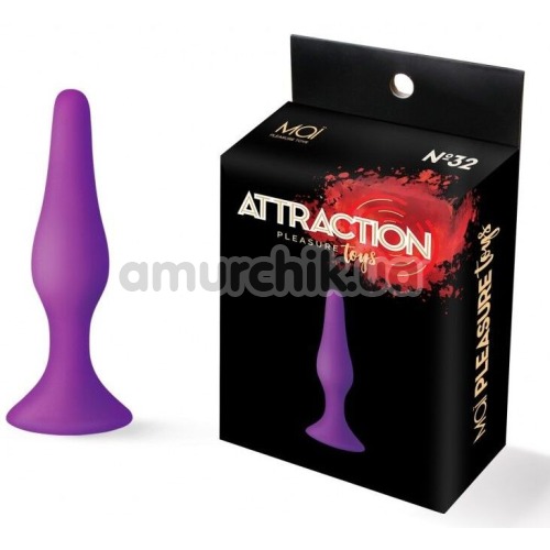 Анальна пробка Mai Attraction Pleasure Toys №32, фіолетова