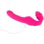 Безременевий страпон з вібрацією Double Teaser Vibrating Strapless Strap - On, рожевий - Фото №6