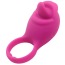 Виброкольцо Silicone Love Ring Tongue, розовое - Фото №3