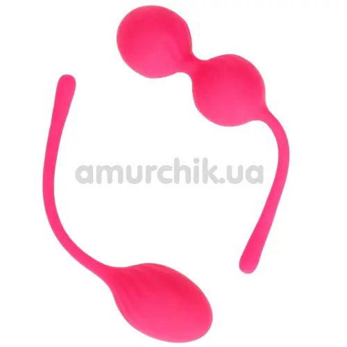 Набор вагинальных шариков Loveline 2 Piece Thumping Kegel Ball Set, розовый
