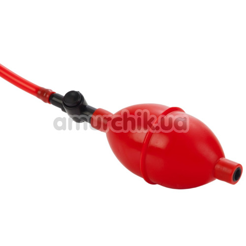 Анальный расширитель Expandable Butt Plug, черно-красный