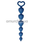 Анальная цепочка Core Heart Ray, синяя - Фото №1