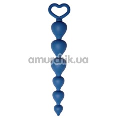 Анальная цепочка Core Heart Ray, синяя - Фото №1