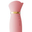 Вибратор с вакуумным стимулятором и подогревом Zalo Rose Rabbit Vibrator, розовый - Фото №7