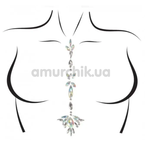 Прикраса для тіла Leg Avenue Jade Jewels Sticker, мультикольорова - Фото №1