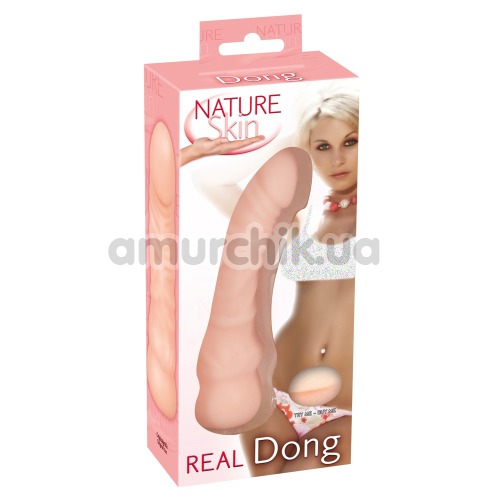 Фаллоимитатор Nature Skin Real Dong, телесный