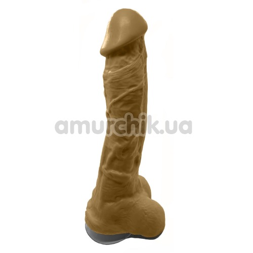Мило у вигляді пеніса з присоскою Чистий Кайф XL, коричневе - Фото №1