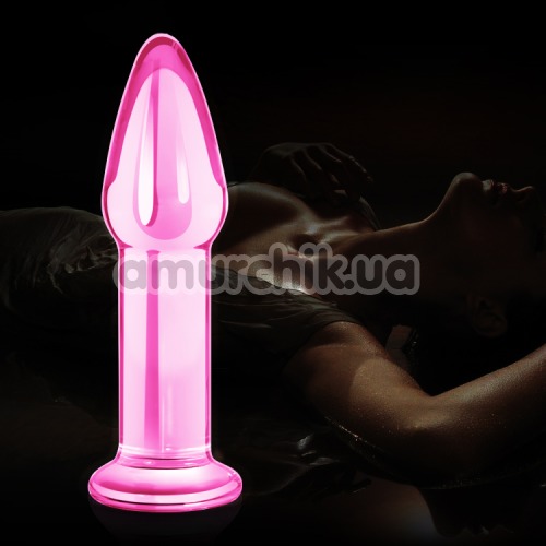 Анальная пробка Love Toy Glass Romance Dildo GS12, розовая
