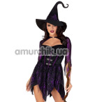Костюм ведьмы Leg Avenue Mystical Witch черный: платье + шляпа - Фото №1