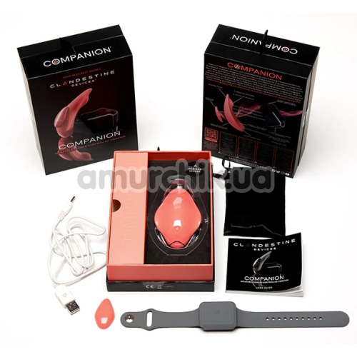 Клиторальный вибратор Clandestine Devices Companion, розовый