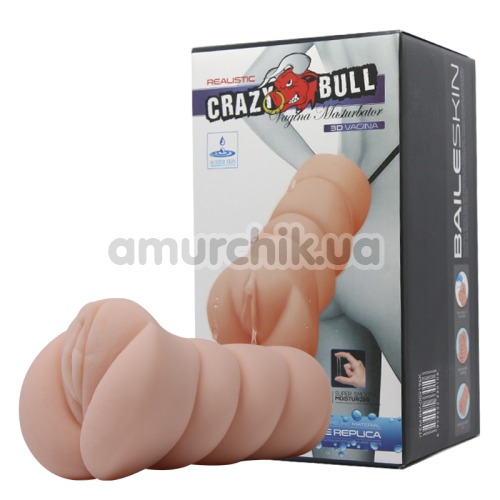 Штучна вагіна Crazy Bull Vagina Masturbator 009196, тілесна