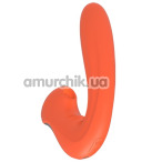 Симулятор орального секса для женщин с вибрацией Kissen Kraken, оранжевый - Фото №1