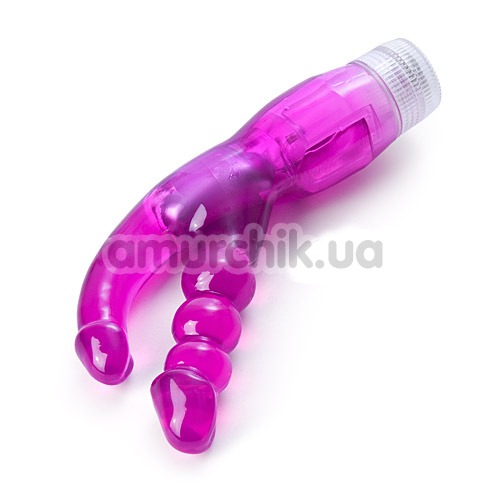 Анально-вагинальный вибратор Double Duty, фиолетовый