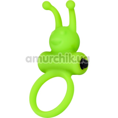Виброкольцо A-Toys Cock Ring 768017, салатовое - Фото №1