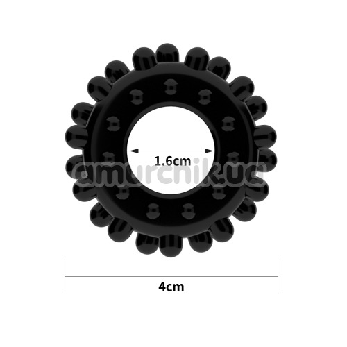 Эрекционное кольцо Power Plus Cock Ring Series LV1433, черное